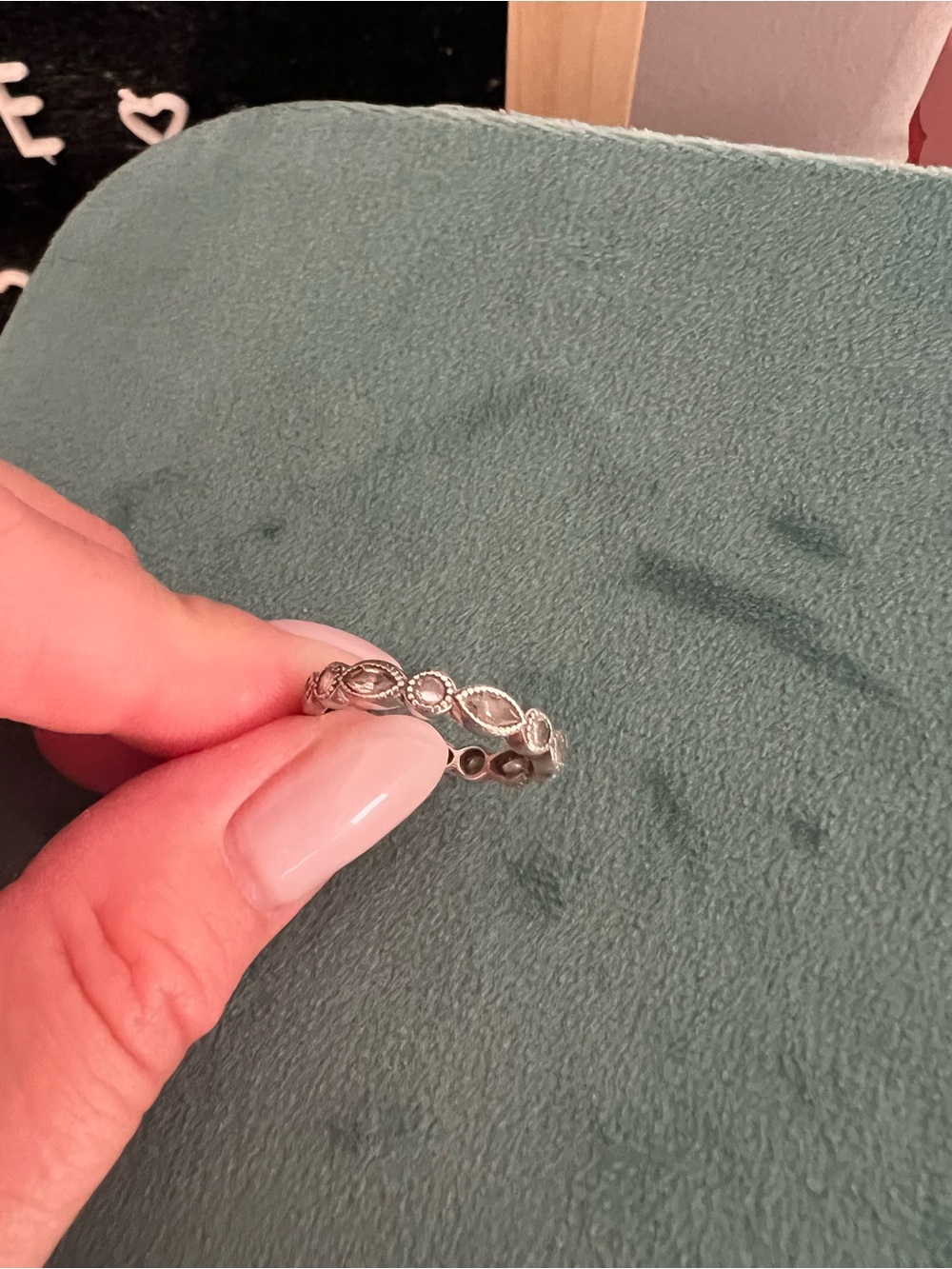 Pandora Sterling Silver Marquise & Round Eternity Band - Silver - Picture 2 of 4